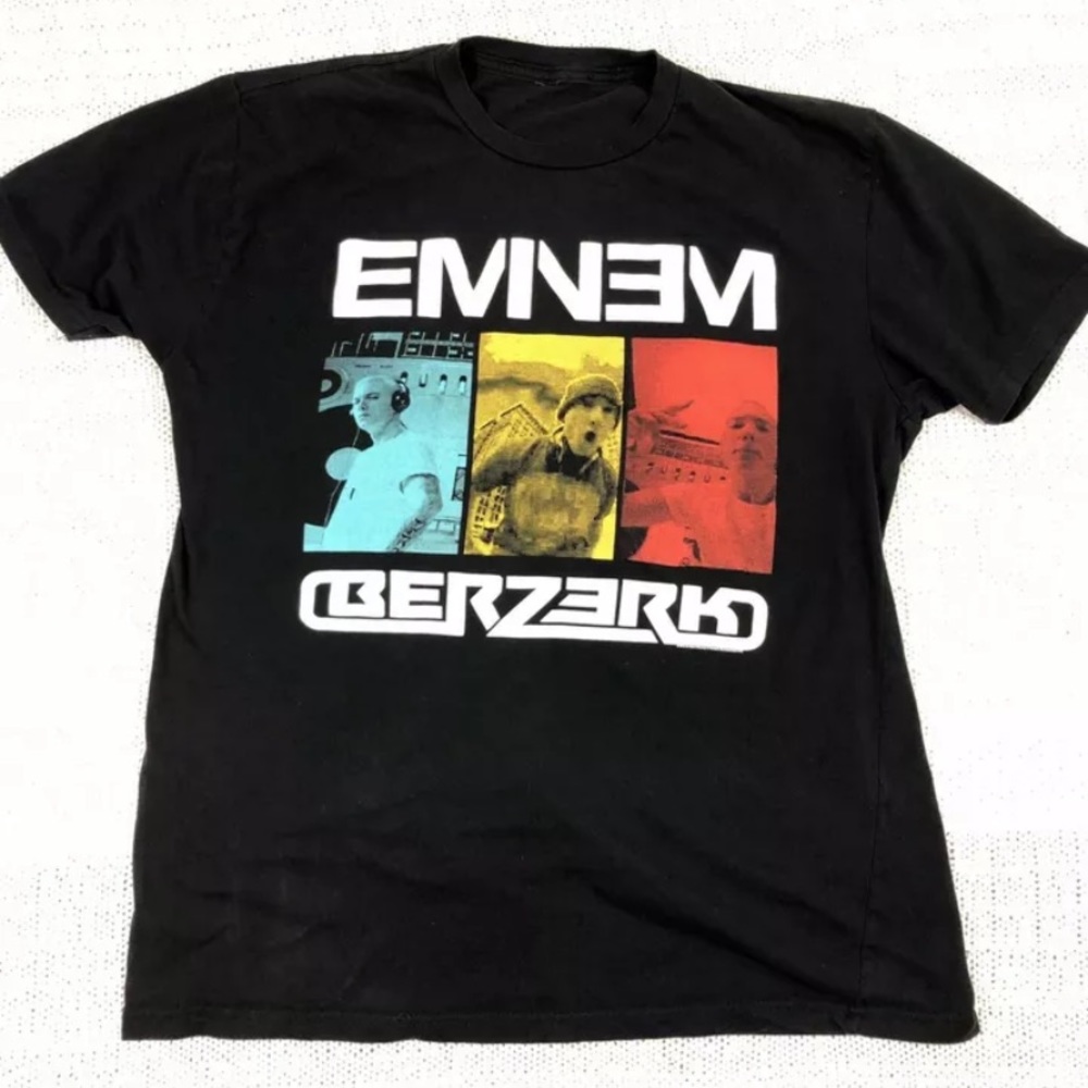 Eminem Berzerk T-Shirt Black Graphic Tee